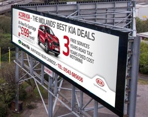 Motorway advert on the m5-m6